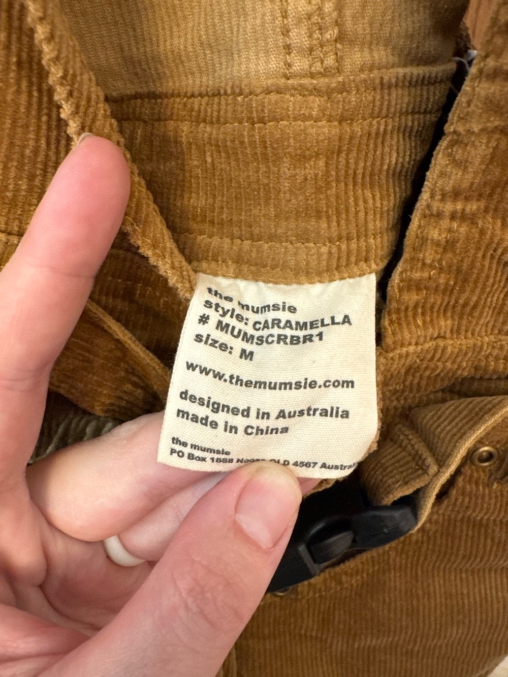 Mumsie “Carmella” Corduroy Overalls for Maternity and Baby Wearing - NWT - Picture 6 of 8